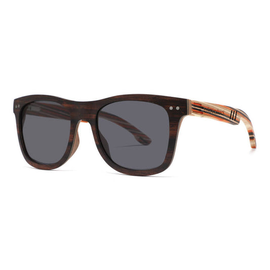 Elevated Shades - Driftwood - Polarized Black Lenses