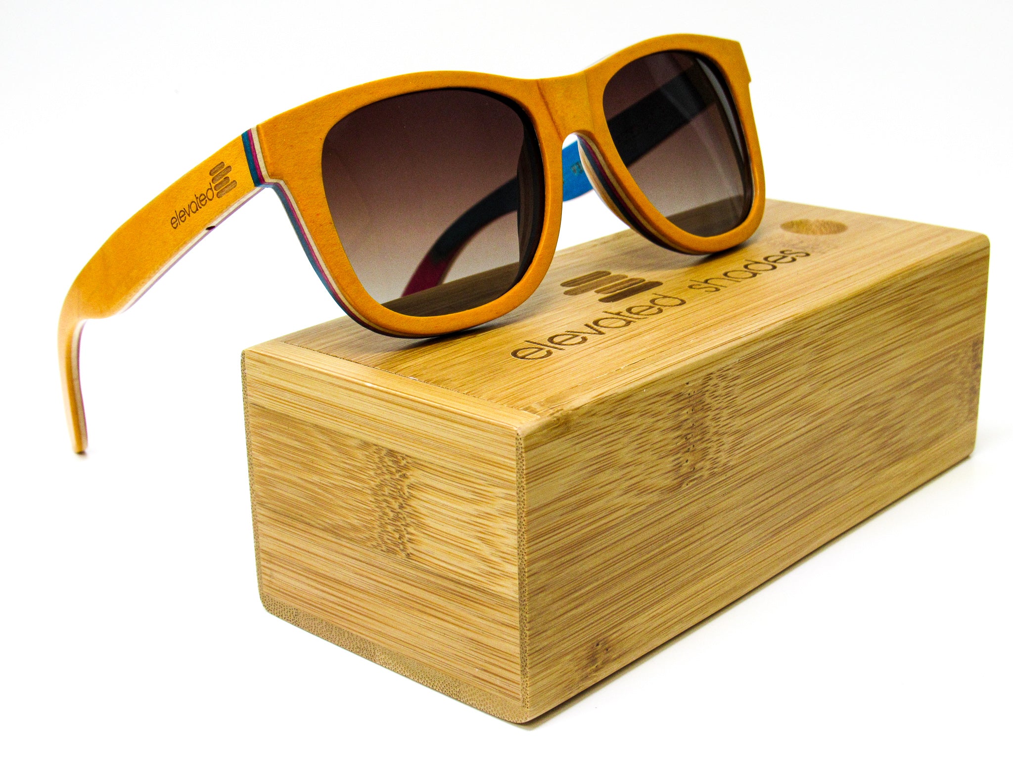 TREEHUT Wood Sunglasses | Women | Black Blue | Bamboo Sunglasses | Wooden  Sunglasses // Bali 64 | Wayfarer | Polarized | Treehut