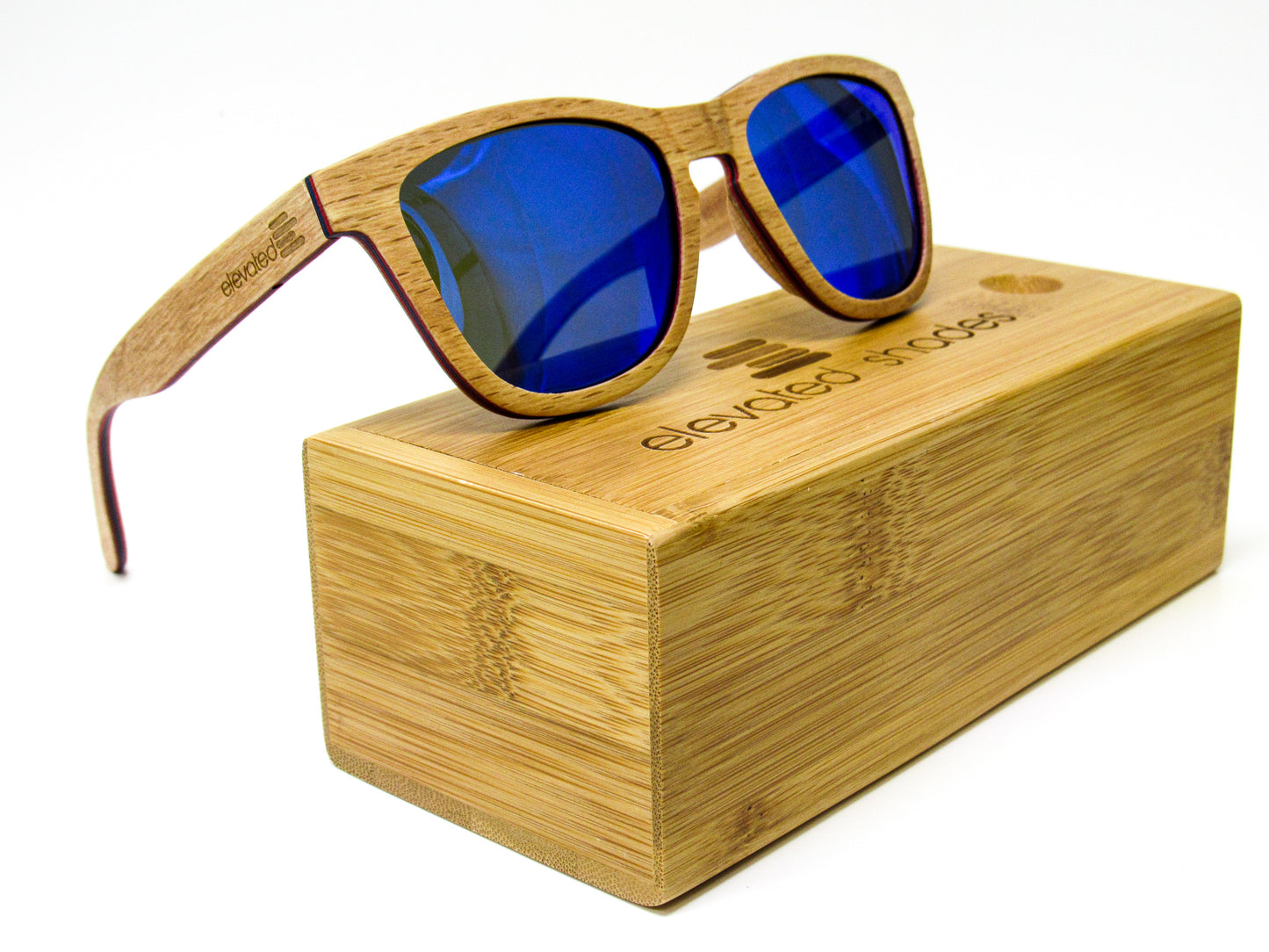 Elevated Shades - On a Boat - Polarized Blue Lenses