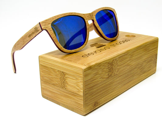 Elevated Shades - On a Boat - Polarized Blue Lenses