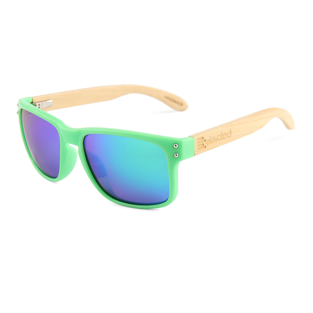 Elevated Shades - Green Lightning - Polarized Green Lenses