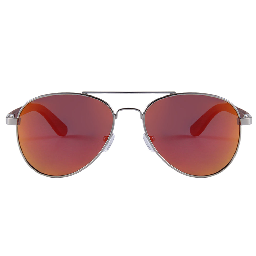 Elevated Shades - Red Aviators - Polarized Red Lenses