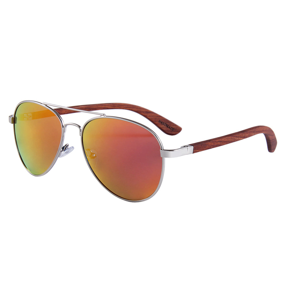 Elevated Shades - Red Aviators - Polarized Red Lenses